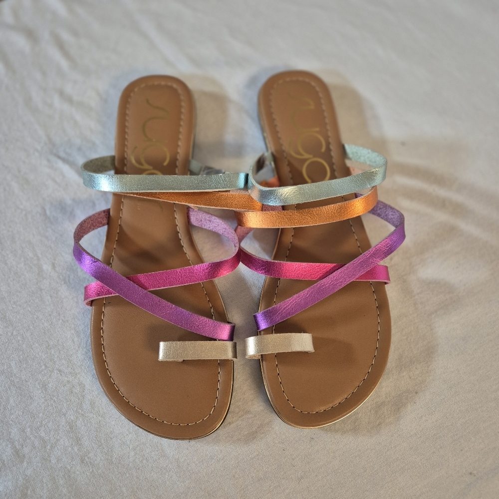 Sugar Multicolor Strappy Sandals